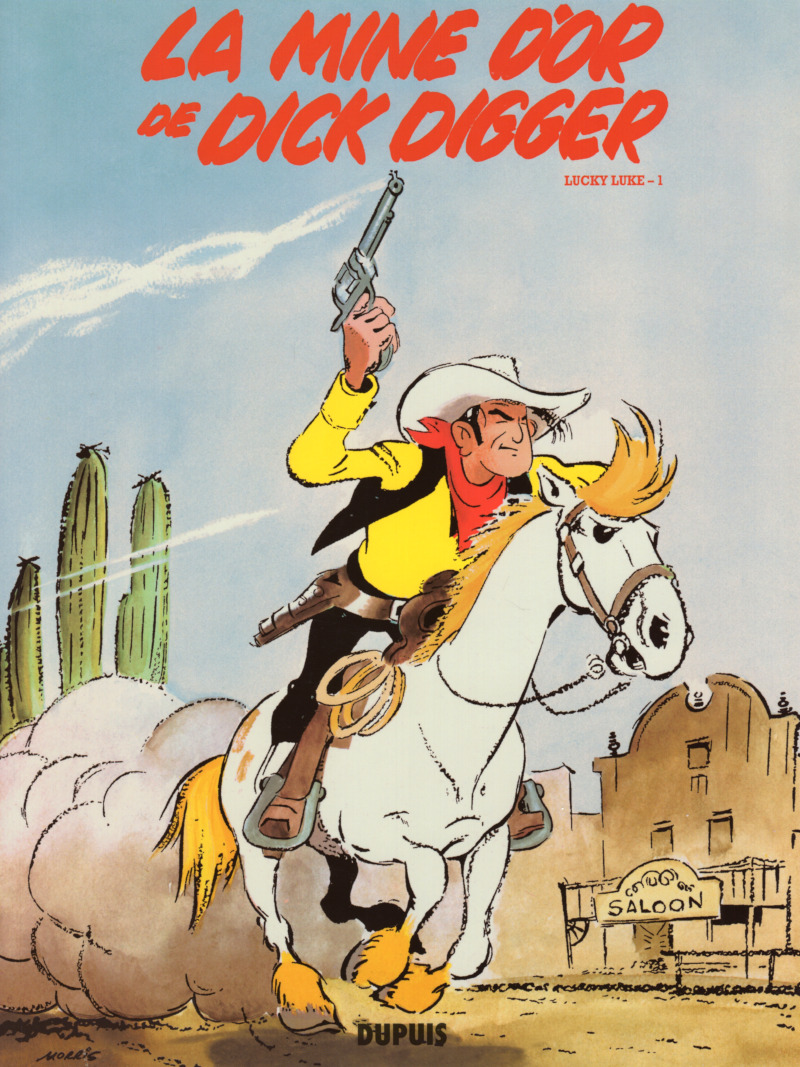 Mine d'or de Dick Digger (La) - Série Lucky Luke par Morris - Couverture