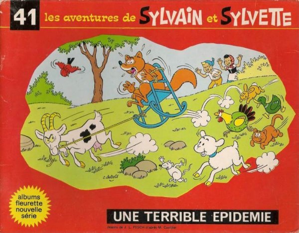 Terrible épidémie (Une) - Série Sylvain et Sylvette par Jean-Louis Pesch - Couverture