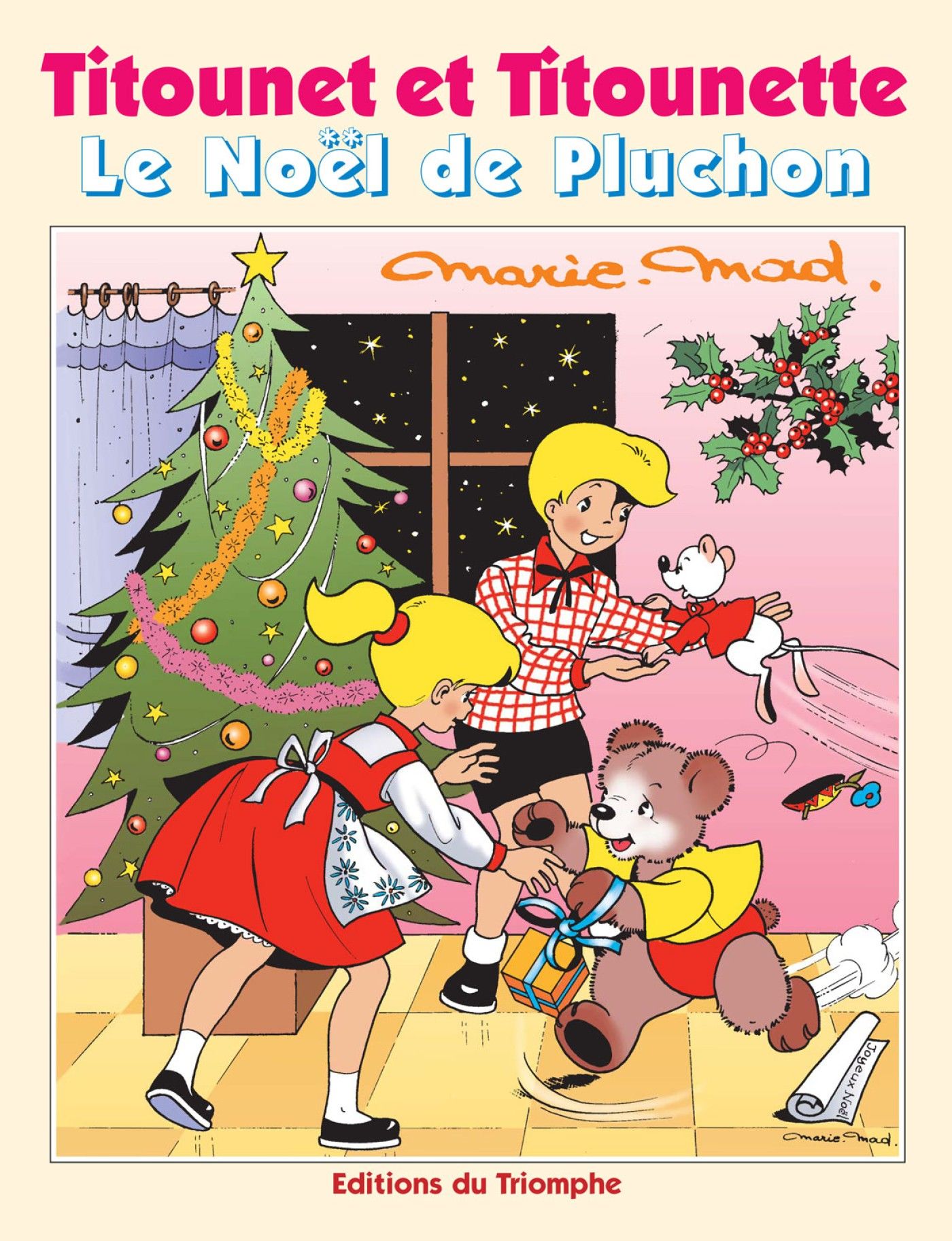 Noël de Pluchon (Le) - Série Titounet et Titounette par Marie-Mad Bourdin - Couverture