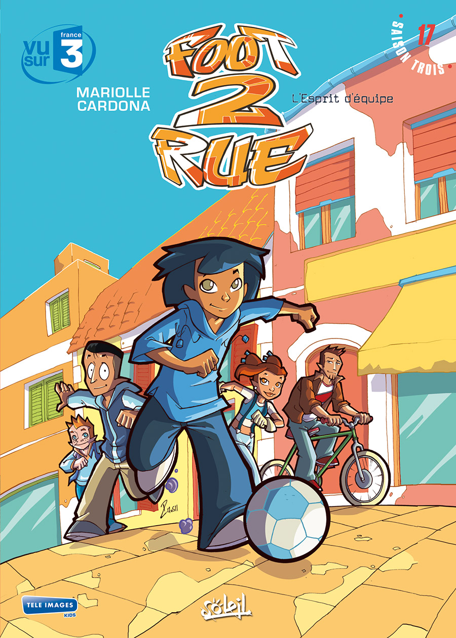 Esprit d'équipe (L') - Série Foot 2 Rue par Mathieu Mariolle et Philippe Cardona - Couverture