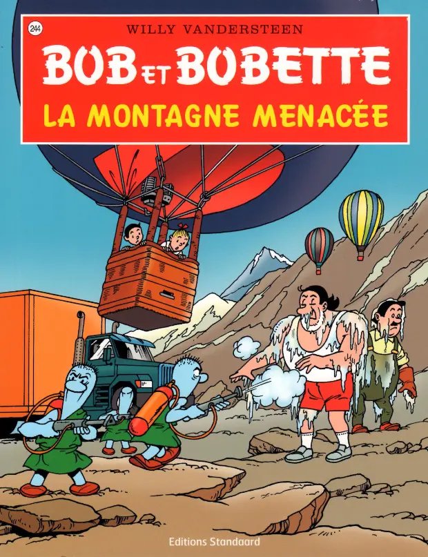 Montagne menacée (La) - Série Bob et Bobette par Paul Geerts - Couverture