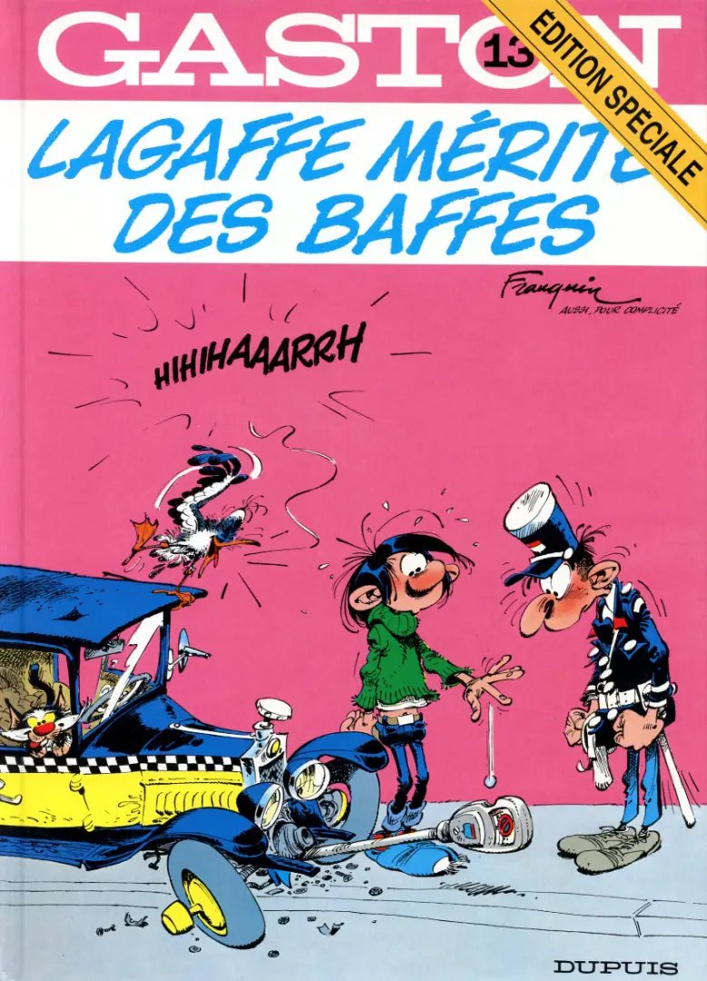 Lagaffe mérite des baffes - Série Gaston (série classique) - 9782800123530