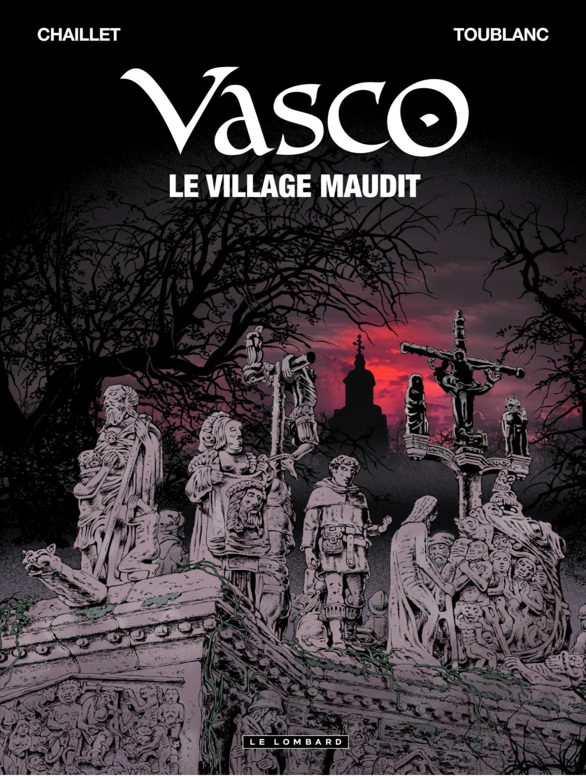 Village maudit (Le) - Série Vasco par Gilles Chaillet et Frédéric Toublanc - Couverture