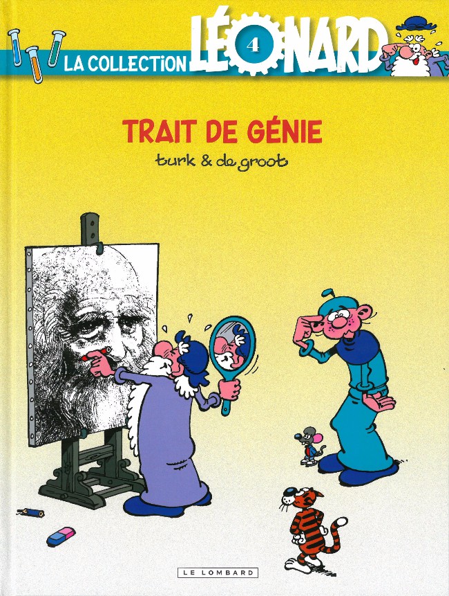 Trait de génie - Série Léonard par Bob de Groot et Turk - Couverture