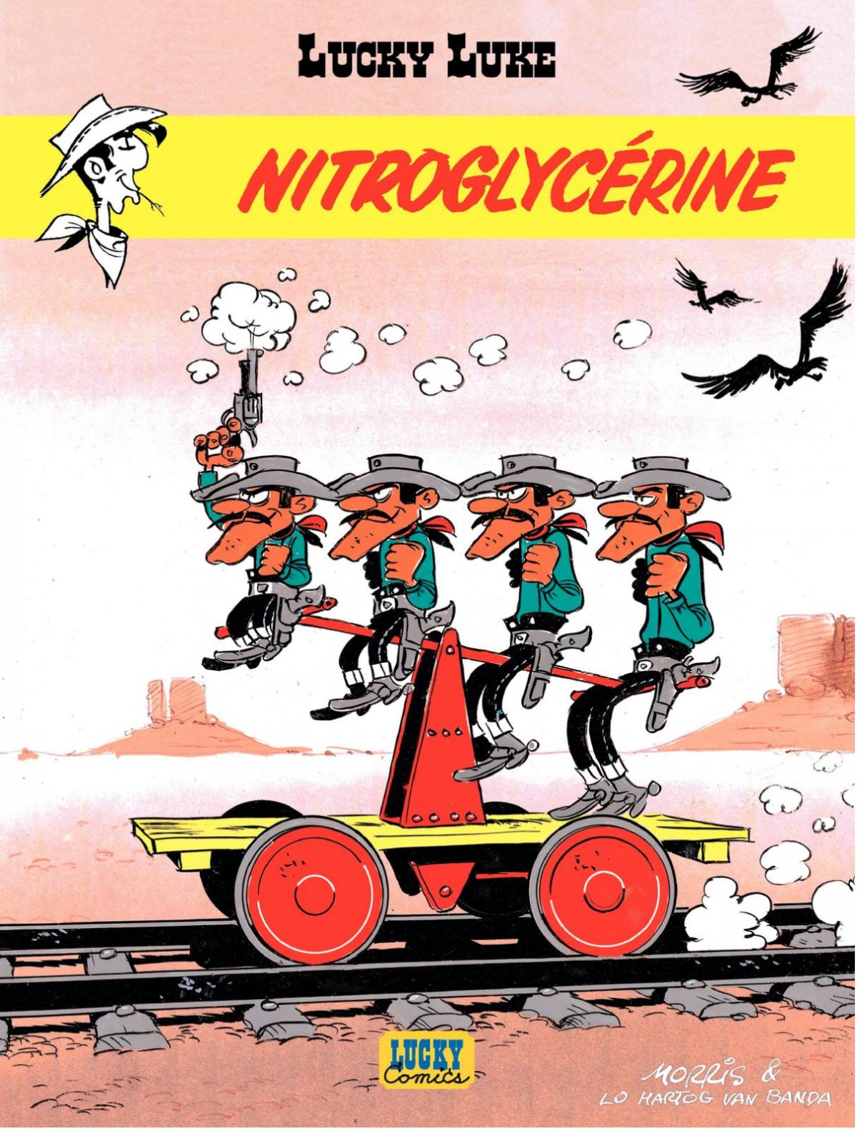 Nitroglycérine - Série Lucky Luke par Lodewijk / Lo Hartog Van Banda et Morris - Couverture