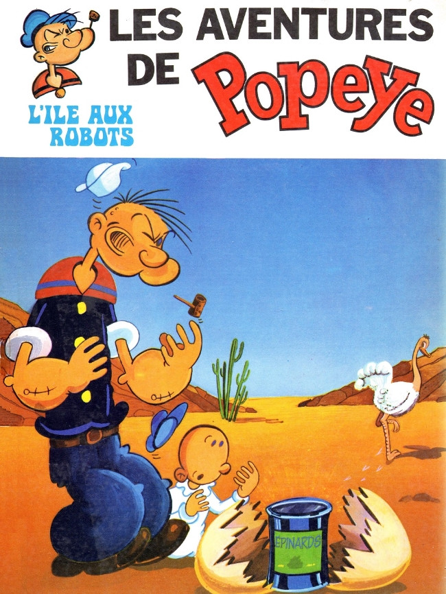 Île aux robots (L') - Série Popeye (Les Aventures de) par Bud Sagendorf - Couverture