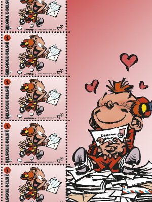 Un timbre belge pour Le Petit Spirou de Tome et Janry