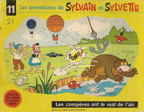 Compères ont le mal de l'air (Les) - Série Sylvain et Sylvette par Jean-Louis Pesch - Couverture