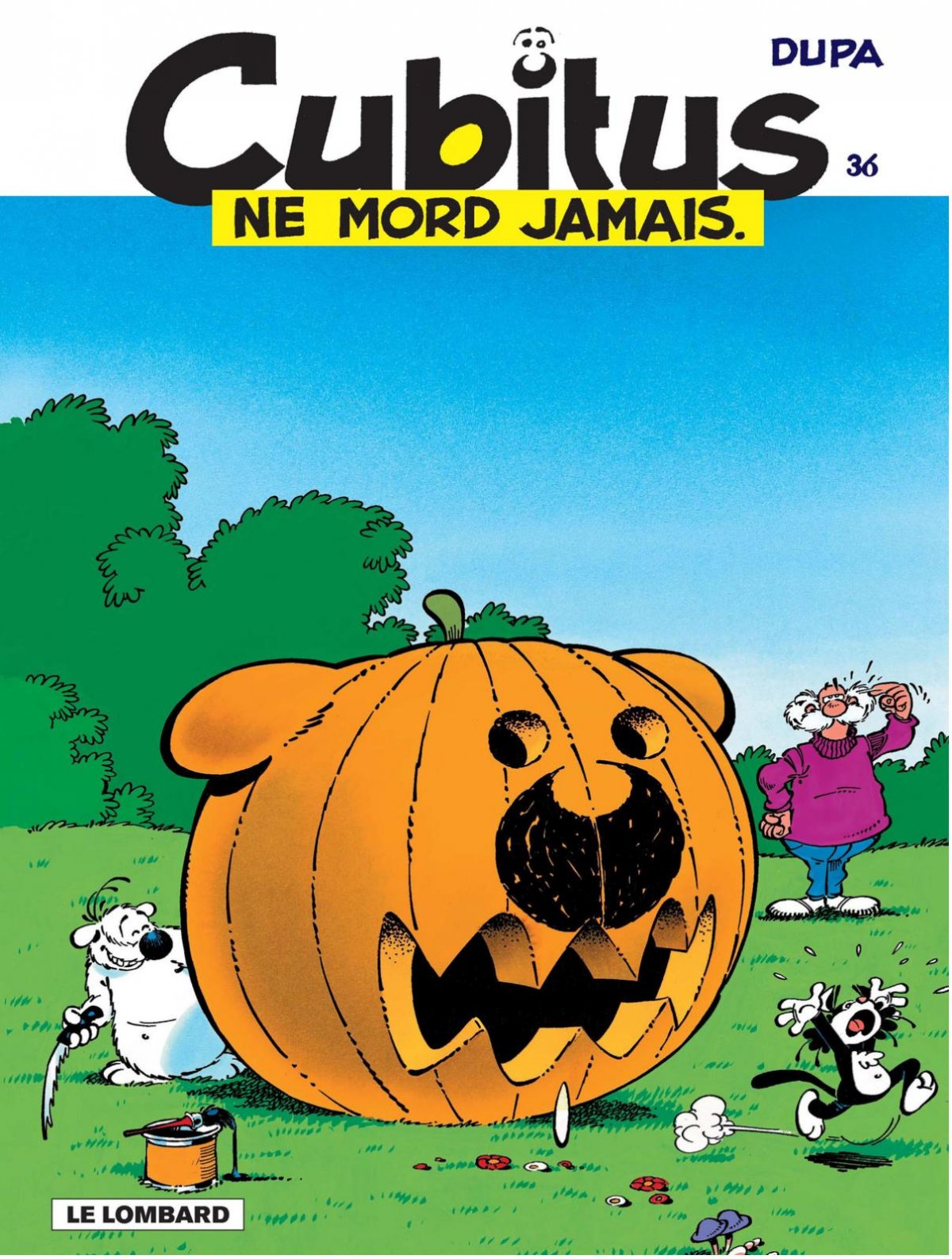 Cubitus ne mord jamais - Série Cubitus par Dupa - Couverture