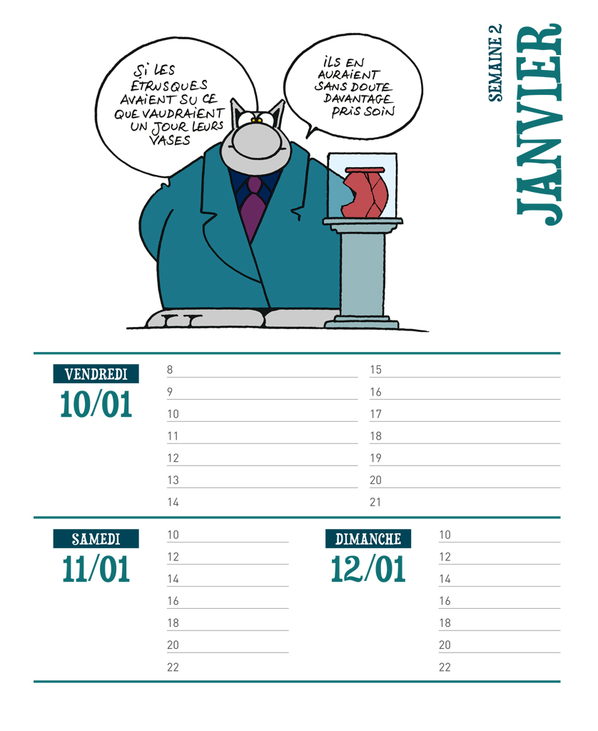 Agenda Le Chat 2020 - Extrait 1
