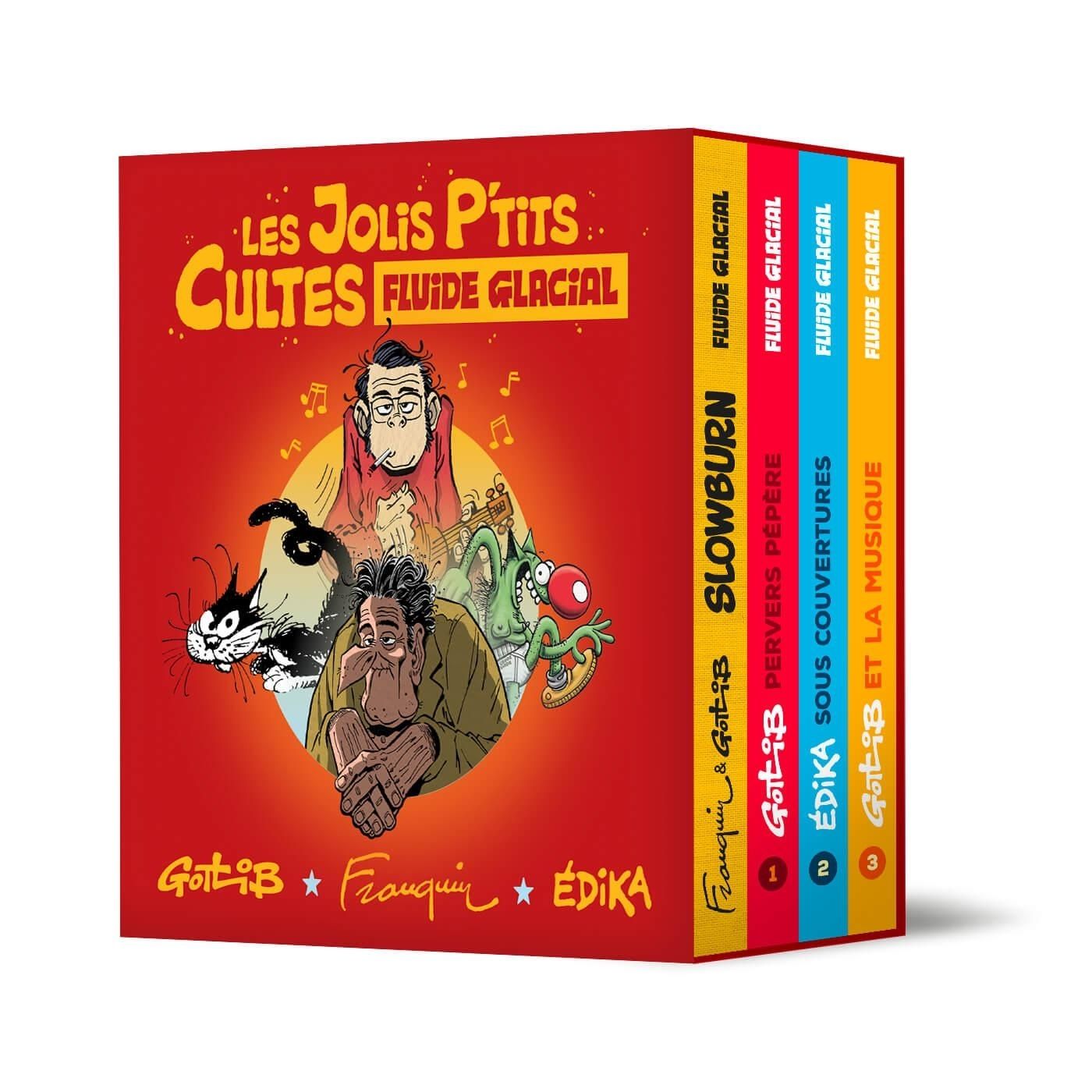 Jolis p'tits cultes (Les) par Edika, Marcel Gotlib et André Franquin - Couverture