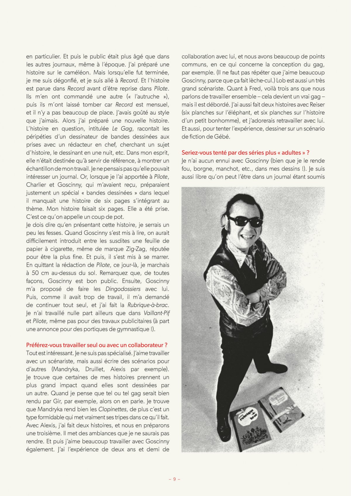 Entretiens avec Gotlib - Extrait 1