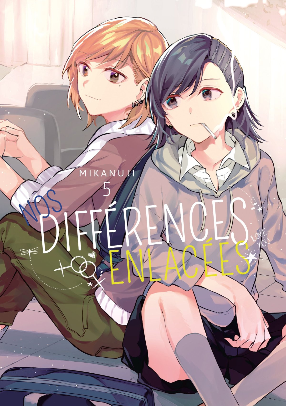 Nos différences enlacées 5 - Série Nos différences enlacées par Mikanuji - Couverture