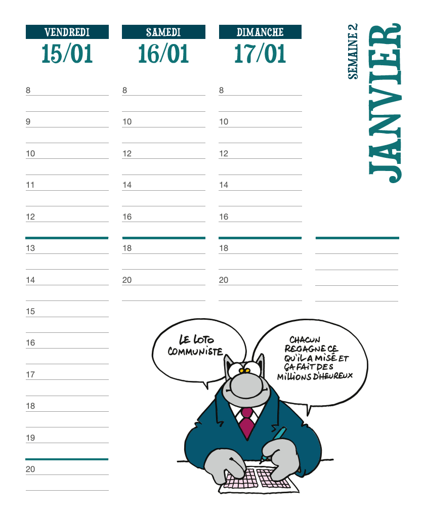 Agenda Le Chat 2021 - Extrait 1