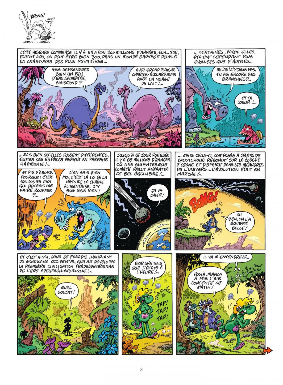 Nouvelles Aventures Apeupréhistoriques De Nabuchodinosaure (Les) 1 - Extrait 1