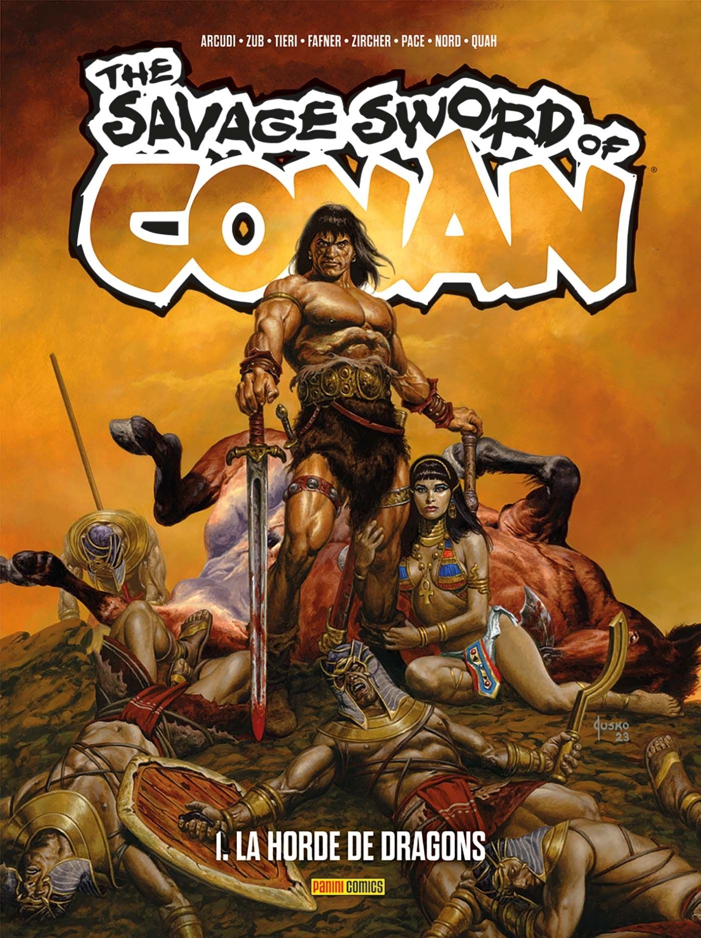 Horde de dragons (La) - Série The Savage Sword of Conan par Jim Zub, John Arcudi, Richard Pace et Max von Fafner / Fafner - Couverture