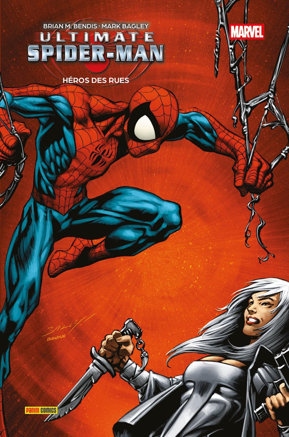 Héros des rues - Série Ultimate Spider-Man (Marvel Pocket) par Mark Brooks, Brian Michael Bendis et Mark Bagley - Couverture