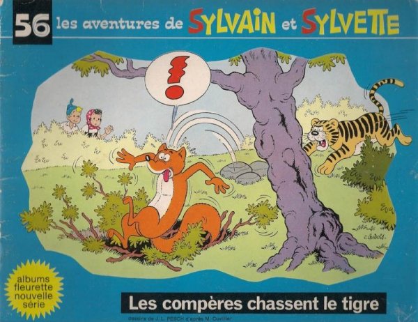 Compères chassent le tigre (Les) - Série Sylvain et Sylvette par Jean-Louis Pesch - Couverture