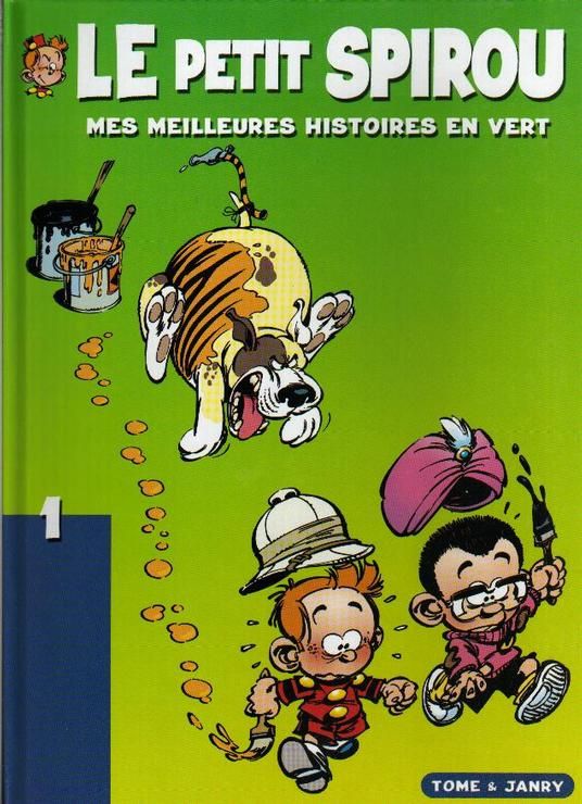 Mes meilleures histoires en vert - Série Petit Spirou (Le) par Tome et Janry - Couverture