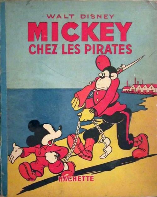Mickey chez les pirates - Série Mickey (Hachette) par Floyd Gottfredson - Couverture