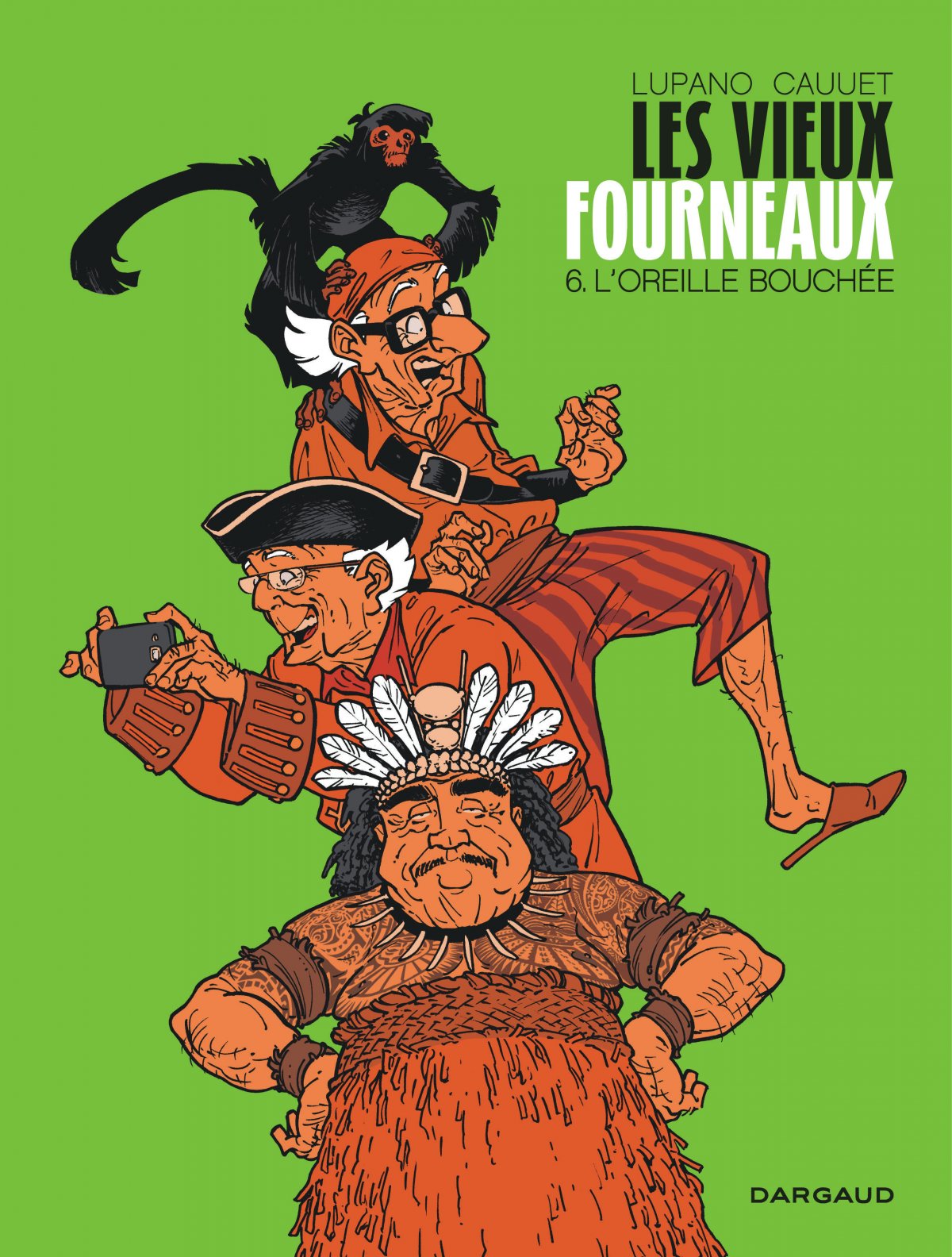 Oreille bouchée (L') - Série Vieux fourneaux (Les) par Wilfrid Lupano et Paul Cauuet - Couverture