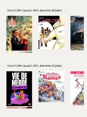 Jusqu'au 26 juillet plus de 80 titres à 0,99 euros sur Sequencity