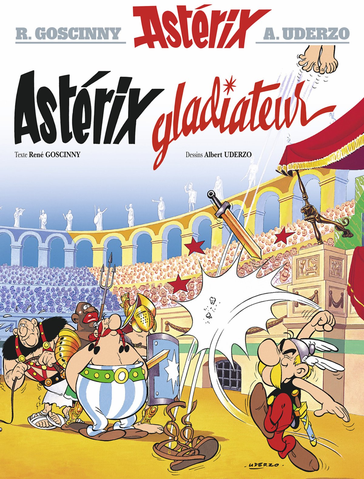Astérix gladiateur - Série Astérix par René Goscinny et Albert Uderzo - Couverture