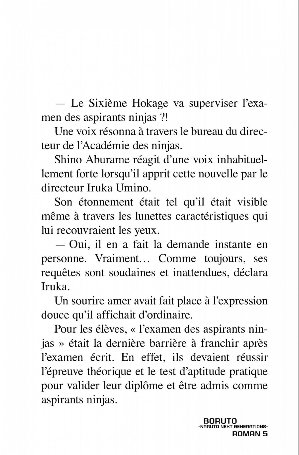 Boruto Roman 5 - Extrait 1