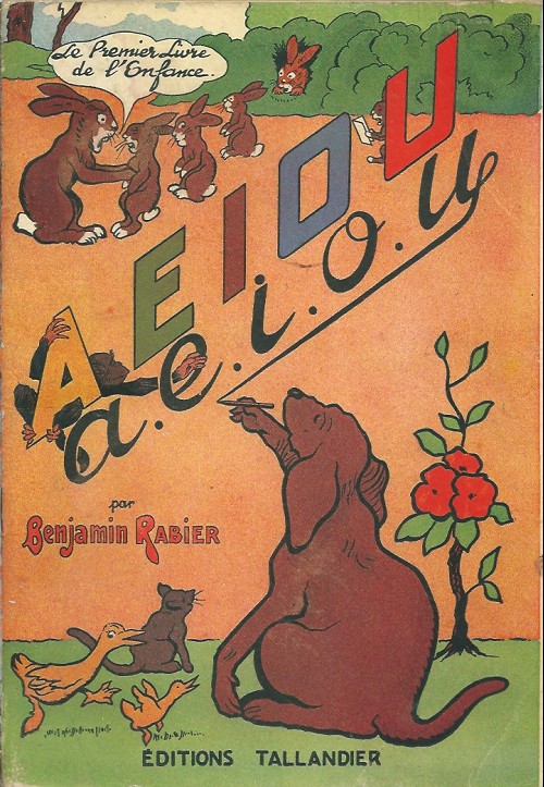 AEIOU - Le premier livre de l'enfance par Benjamin Rabier - Couverture