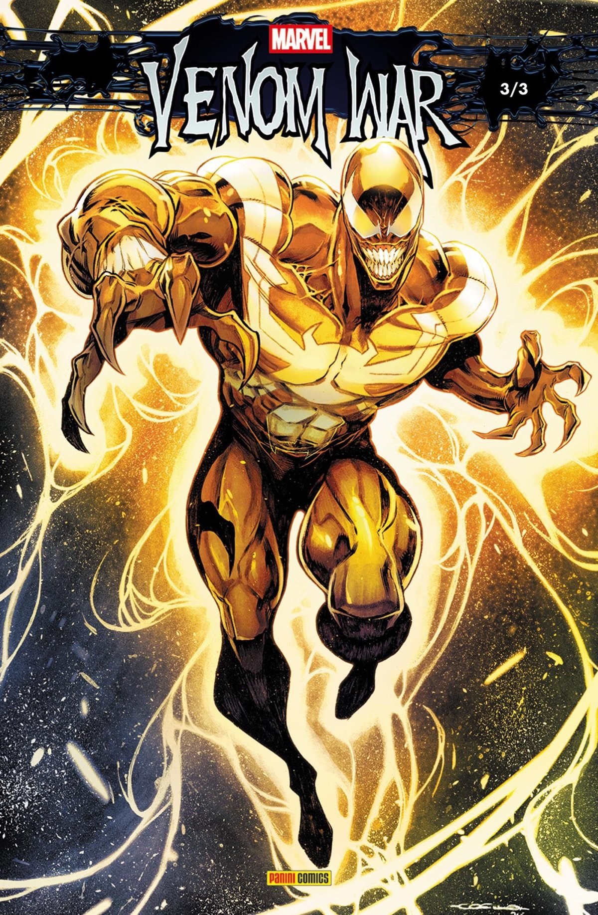 Venom War 3 - Série Venom War par Torunn Grønbekk, Collin Kelly, Jackson Lanzing, Al Ewing, Adam Warren, Cullen Bunn, Roy Mercado, Carlos Nieto, Joey Vazquez, Luca Maresca, Cafu, German Peralta, Pere Perez et Greg Land - Couverture