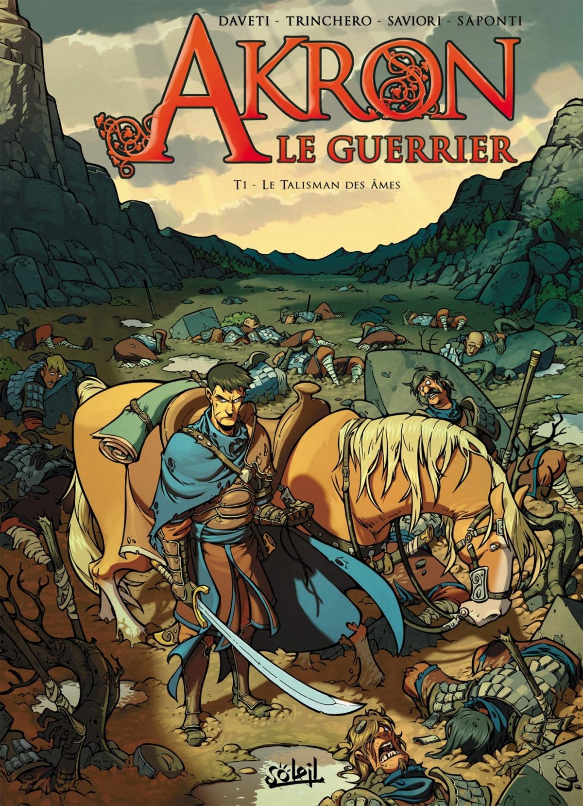 Talisman des âmes (Le) - Série Akron Le Guerrier par Giorgio Trinchero, Samuel Daveti et Nicola Saviori - Couverture
