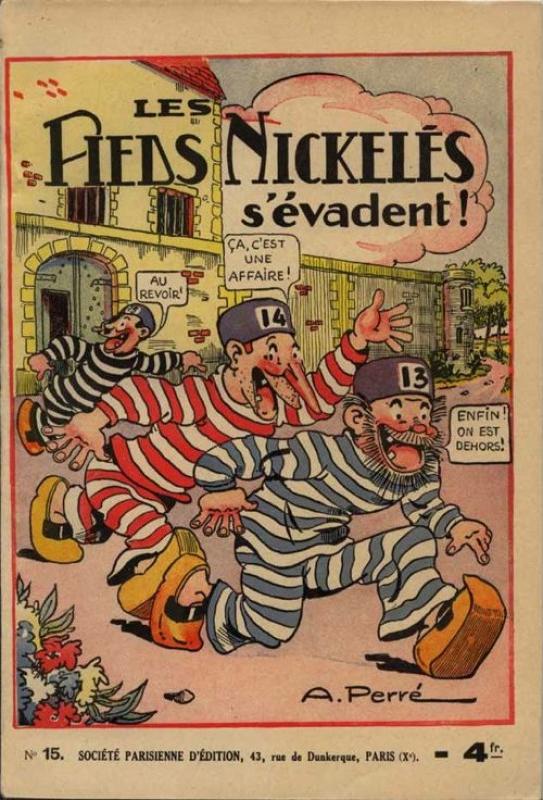 Pieds Nickelés s'évadent ! (Les) - Série Pieds Nickelés (Les) par Aristide Perré - Couverture