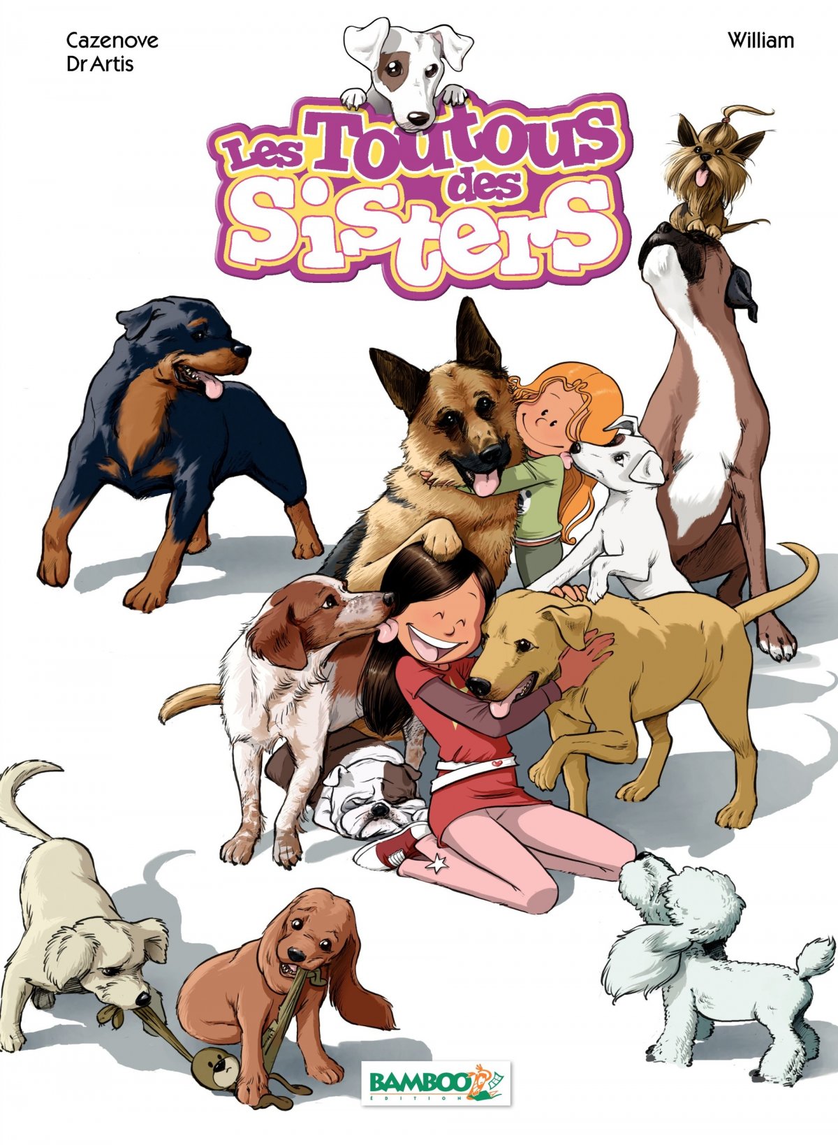 Toutous des Sisters (Les) - Série Sisters (Les) par Jean-Pierre Artis, Christophe Cazenove et William / Willmaury - Couverture