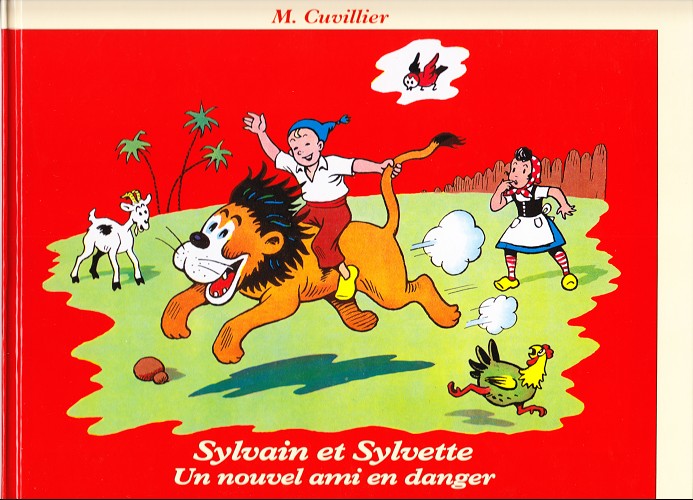 Nouvel ami en danger (Un) - Série Sylvain et Sylvette (Triomphe) par Maurice Cuvillier - Couverture