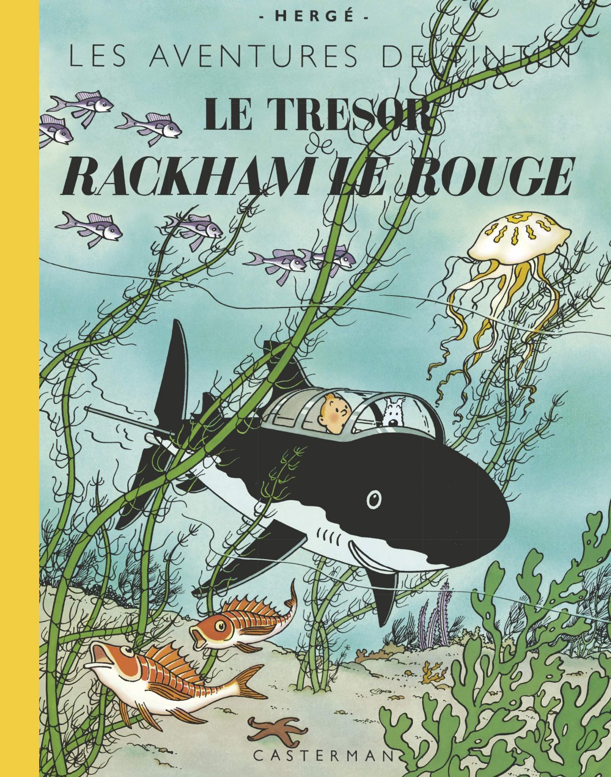 Trésor de Rackham le rouge (Le) - Série Tintin (Les aventures de) par Hergé - Couverture