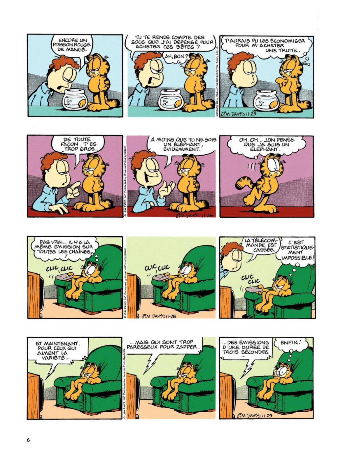 Garfield est sur la mauvaise pente - Extrait 1