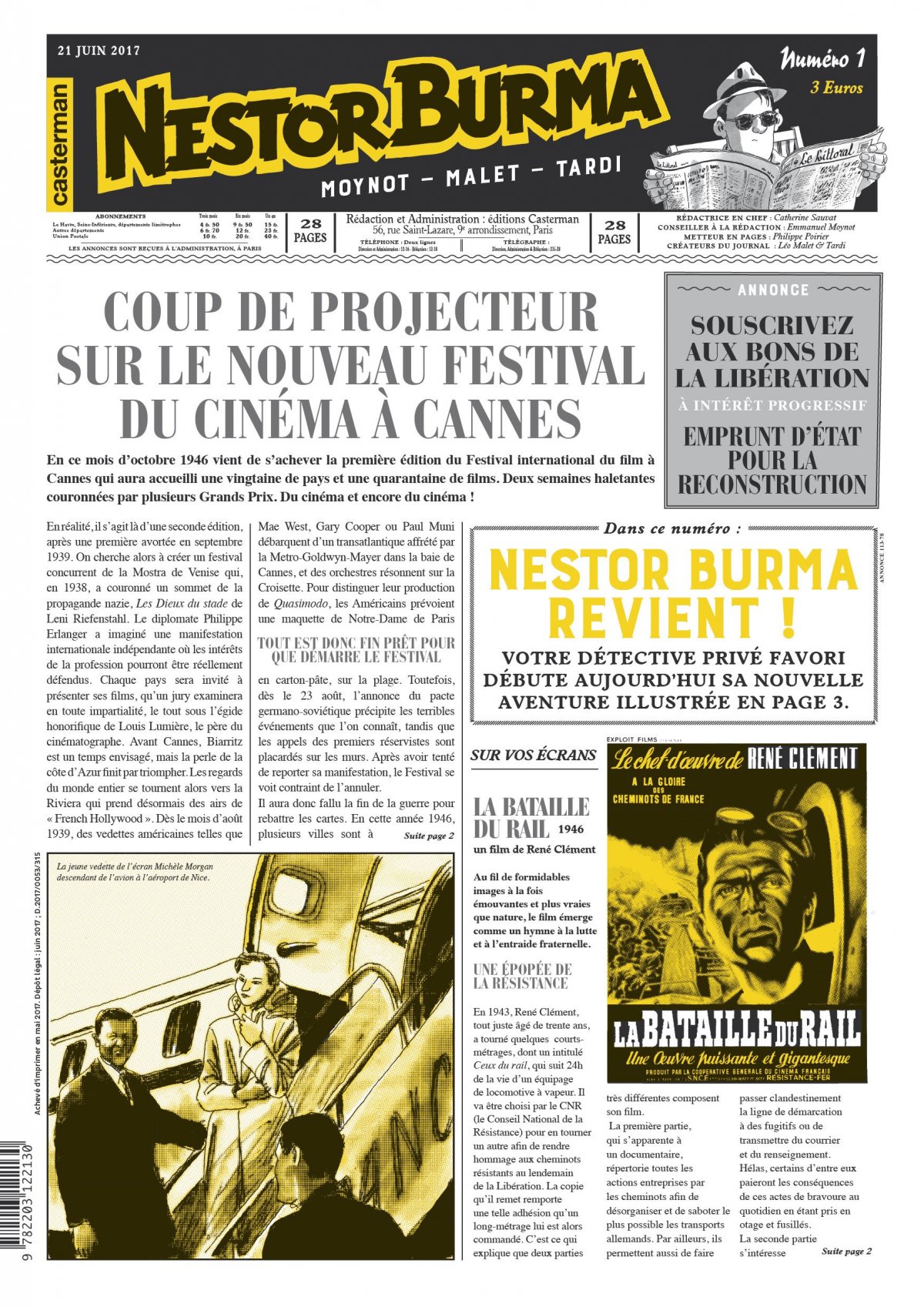 Homme au sang bleu (L') - Journal 1