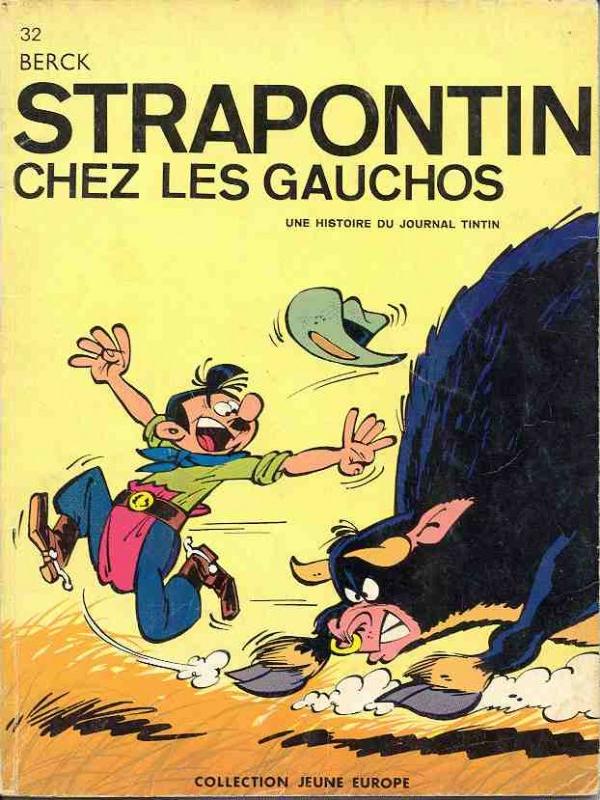 Strapontin chez les gauchos - Série Strapontin par René Goscinny et Berck - Couverture