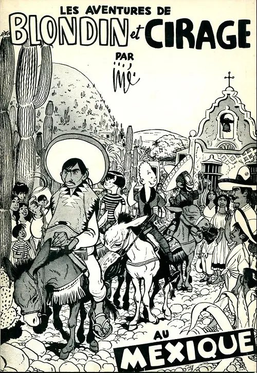 Blondin et Cirage au Mexique - Série Blondin et Cirage par Jijé - Couverture