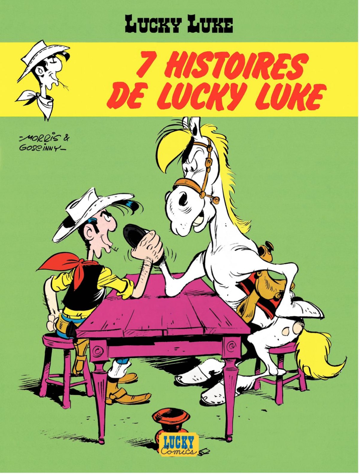 7 Histoires de Lucky Luke - Série Lucky Luke par René Goscinny et Morris - Couverture