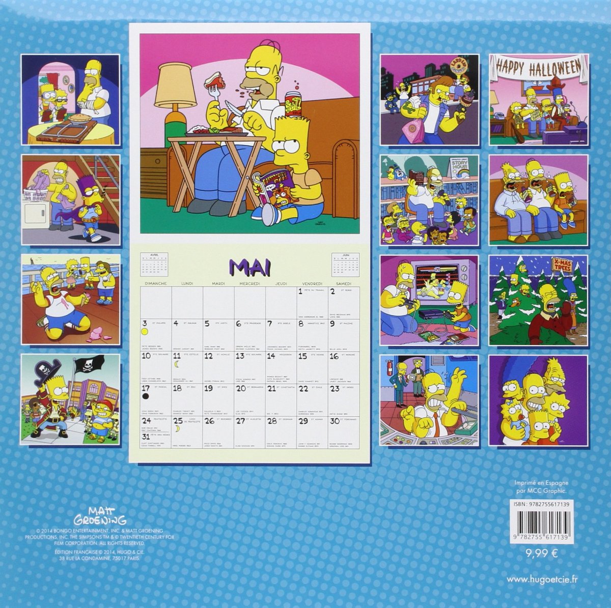 Calendrier mural 2015 Les Simpson - Extrait 1