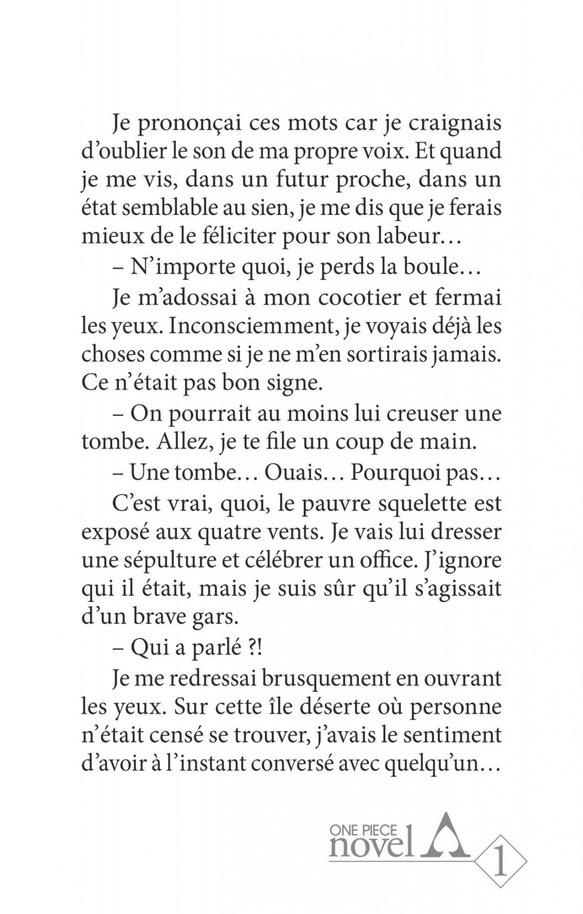 Novel A 1re partie - Extrait 1