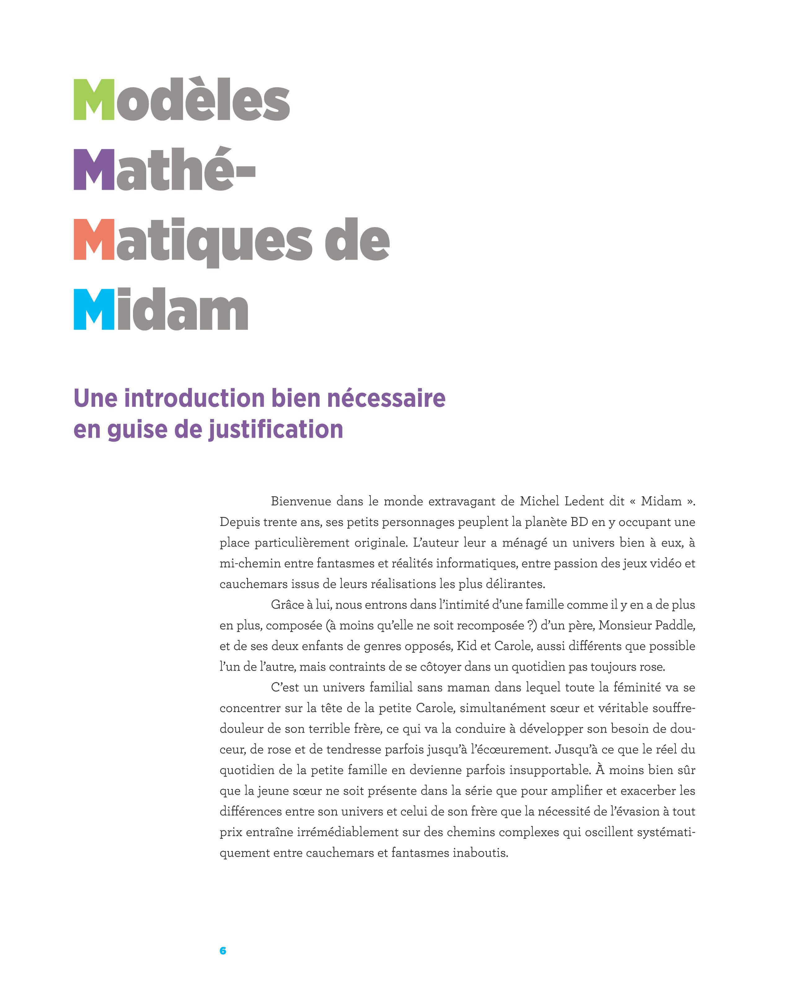 Modèles mathématiques de Midam (Les) - Extrait 1