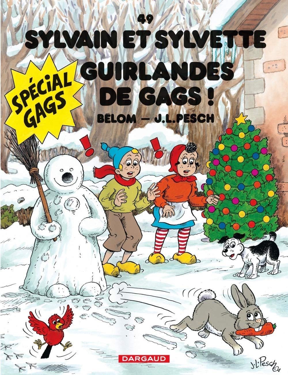 Guirlandes de gags ! - Série Sylvain et Sylvette par Bélom et Jean-Louis Pesch - Couverture