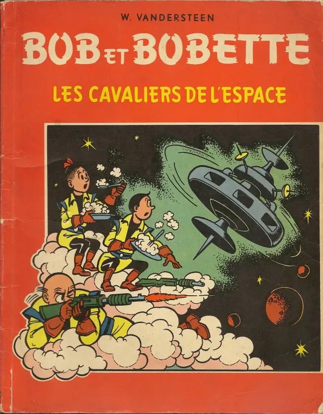 Cavaliers de l'espace (Les) - Série Bob et Bobette par Willy Vandersteen - Couverture