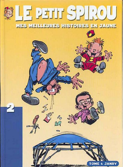 Mes meilleures histoires en jaune - Série Petit Spirou (Le) par Tome et Janry - Couverture