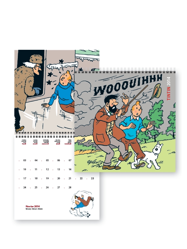 Papeterie Moulinsart Tintin - Calendrier 2023 Petit Format