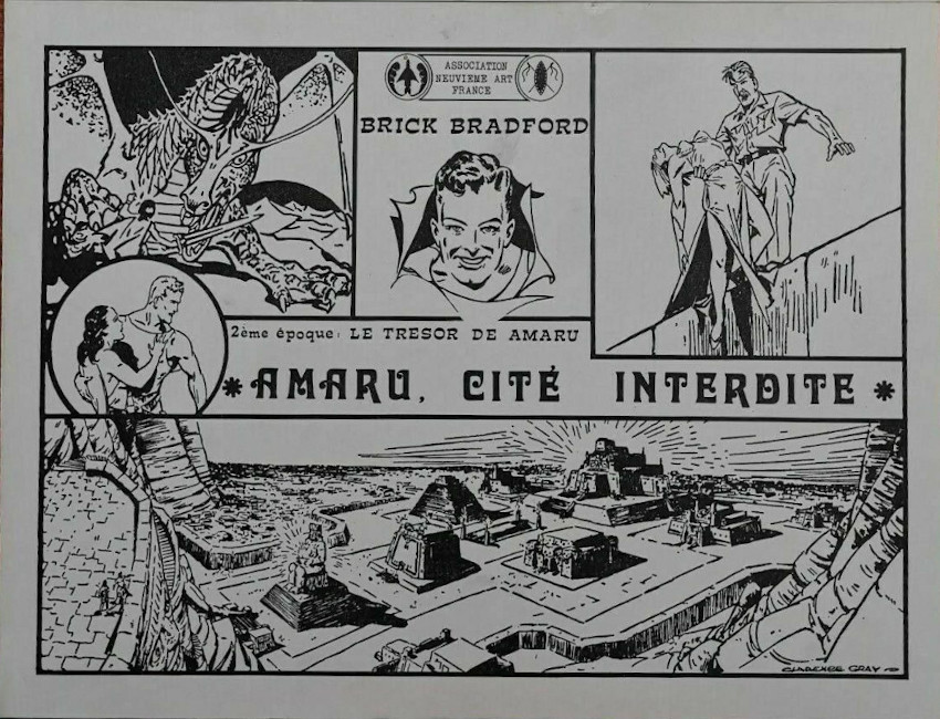 Amaru, cité interdite 2 - Série Brick Bradford (ANAF) par William Ritt et Clarence Gray - Couverture