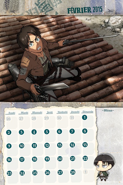 Attaque des Titans (L') - Calendrier 2015 - Extrait 1