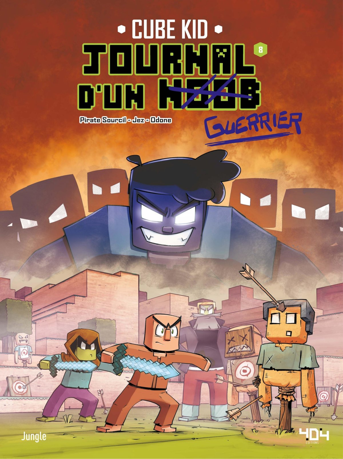 Hérobrine nous voilà ! - Série Journal d'un noob (Le) par Piratesourcil et Jez - Couverture